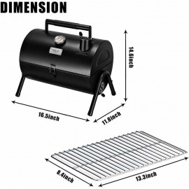 MAISON HUIS Adjustable Portable Charcoal Grill Multi-functional Metal