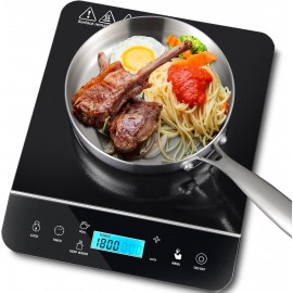Panana Portable Induction Cooktop, 1800 Watts Induction Burner with LC