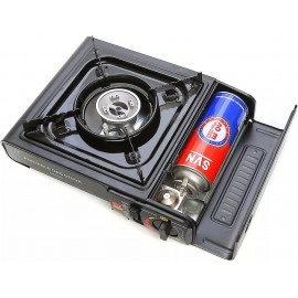 Taylor & Brown Black Portable Camping Stove with Cary Case | EN417 Com