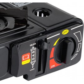 Taylor & Brown Black Portable Camping Stove with Cary Case | EN417 Com