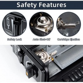 Taylor & Brown Black Portable Camping Stove with Cary Case | EN417 Com