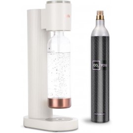 LAICA Sparkling Water Maker Machine with 1L PET Bottle, Variable Manua