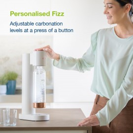 LAICA Sparkling Water Maker Machine with 1L PET Bottle, Variable Manua