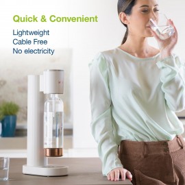 LAICA Sparkling Water Maker Machine with 1L PET Bottle, Variable Manua