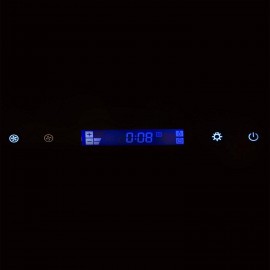 SIA TAG90BL 90cm Black Angled Touch Control Cooker Hood Extractor & 3m