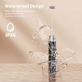 Maestri House Rechargeable Milk Frother, Handheld Electric Foam Maker