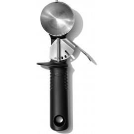 OXO Good Grips Classic Swipe Ice Cream Scoop, Black / Stainless Steel