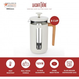 La Cafetière Pisa Cafetière 8-Cup 1L, Large French Press Coffee Maker
