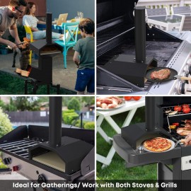 Stanbroil 14 Inch Outdoor Pizza Oven Box Fits Wood Burning Stove, Wood