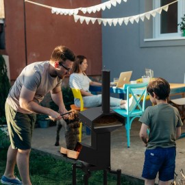 Stanbroil 14 Inch Outdoor Pizza Oven Box Fits Wood Burning Stove, Wood