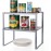 HAITRAL Set of 2 Metal Cupboard Shelf Organiser, Spice Rack, Kitchen S