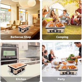 Japanese Ceramic Clay Charcoal Grill with Charcoal Grate And Stand, Re