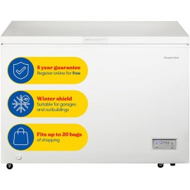 Russell Hobbs Free Standing Chest Freezer, 300 Litres, Low Noise, Gara