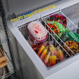 Russell Hobbs Free Standing Chest Freezer, 300 Litres, Low Noise, Gara