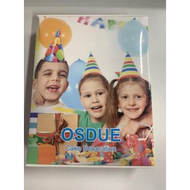 OSDUE 21PCS Unicorn Cake Toppers, Rainbow Party Decorations, Kit Cloud