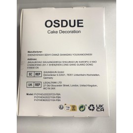 OSDUE 21PCS Unicorn Cake Toppers, Rainbow Party Decorations, Kit Cloud