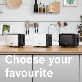 Bosch DesignLine TAT3P420GB 2 Slot Stainless Steel Toaster with variab
