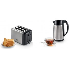 Bosch DesignLine TAT3P420GB 2 Slot Stainless Steel Toaster with variab