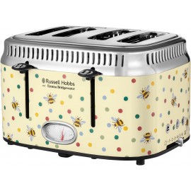 Russell Hobbs Emma Bridgewater Bumble Bee & Polka Dot 4 Slice Toaster