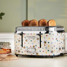 Russell Hobbs Emma Bridgewater Bumble Bee & Polka Dot 4 Slice Toaster