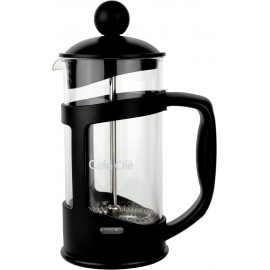 Café Olé 3 Cup Everyday Black Plastic Cafetiere, Rust Resistant Stainl