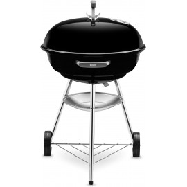 Weber Compact Kettle Charcoal Grill Barbecue, 57cm | BBQ Grill with Li
