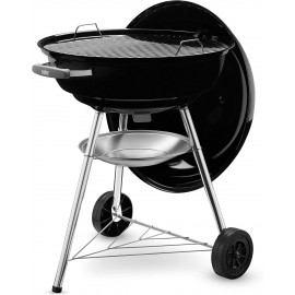 Weber Compact Kettle Charcoal Grill Barbecue, 57cm | BBQ Grill with Li