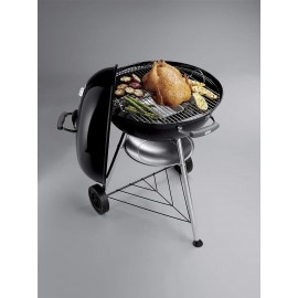 Weber Compact Kettle Charcoal Grill Barbecue, 57cm | BBQ Grill with Li