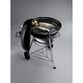 Weber Compact Kettle Charcoal Grill Barbecue, 57cm | BBQ Grill with Li