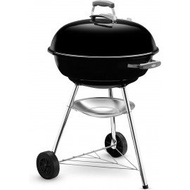 Weber Compact Kettle Charcoal Grill Barbecue, 57cm | BBQ Grill with Li