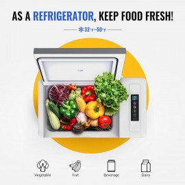 BougeRV 12 Volt Refrigerator 12V Car Fridge 30 Quart Portable Freezer