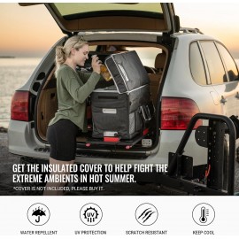 BougeRV 12 Volt Refrigerator 12V Car Fridge 30 Quart Portable Freezer