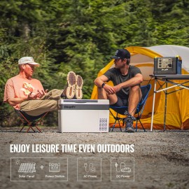 BougeRV 12 Volt Refrigerator 12V Car Fridge 30 Quart Portable Freezer