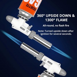 Sondiko Butane Torch, Waterproof and Wind-Resistant Industrial Torch,