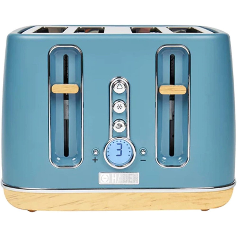 Haden Dorchester 4 Slice Wide Slot Bread and Bagel Retro Toaster with