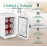 CROWNFUL Mini Fridge, 4 Liter 6 Can Portable Cooler and Warmer, Person