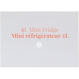 CROWNFUL Mini Fridge, 4 Liter 6 Can Portable Cooler and Warmer, Person