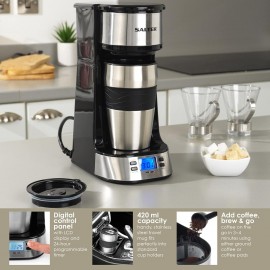 Salter EK2732 Personal Coffee Machine - One Cup Filter Coffee Maker, I