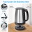 Aigostar Electric Kettle, 1.7L Quiet Fast Boil Kettle Cordless, Boil-d