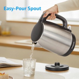 Aigostar Electric Kettle, 1.7L Quiet Fast Boil Kettle Cordless, Boil-d