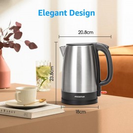 Aigostar Electric Kettle, 1.7L Quiet Fast Boil Kettle Cordless, Boil-d