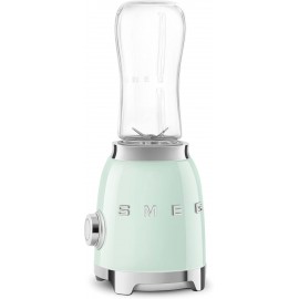 Smeg PBF01PGUK Retro 50’s Style Personal Blender, 2 x Bottles-To-Go, 2