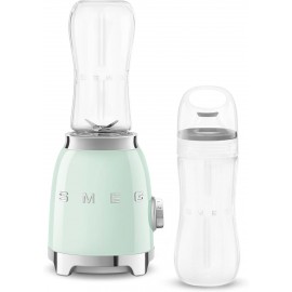 Smeg PBF01PGUK Retro 50’s Style Personal Blender, 2 x Bottles-To-Go, 2