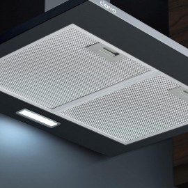 CIARRA CAB6201A Cooker Hood Black Chimney Range Hood 600mm Recirculati