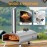 Multi-Fuel Outdoor Pizza Oven 12 inch Wood Fired & Gas Pizza Oven for