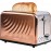 Toaster 2 Slice, Retro Cream White Stainless Steel Toaster with Defros
