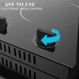 Hobsir hob 2 Burner Electric Cooktop, 110v Electric Burner Stove Top 1