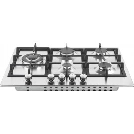 Cookology GH700SS 70cm 5 Burner Gas Hob with Cast Iron Pan Supports, W