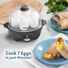 Elite Gourmet Easy Electric 7 Egg Capacity Cooker, Poacher, Omelet Mak