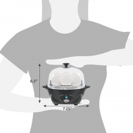 Elite Gourmet Easy Electric 7 Egg Capacity Cooker, Poacher, Omelet Mak